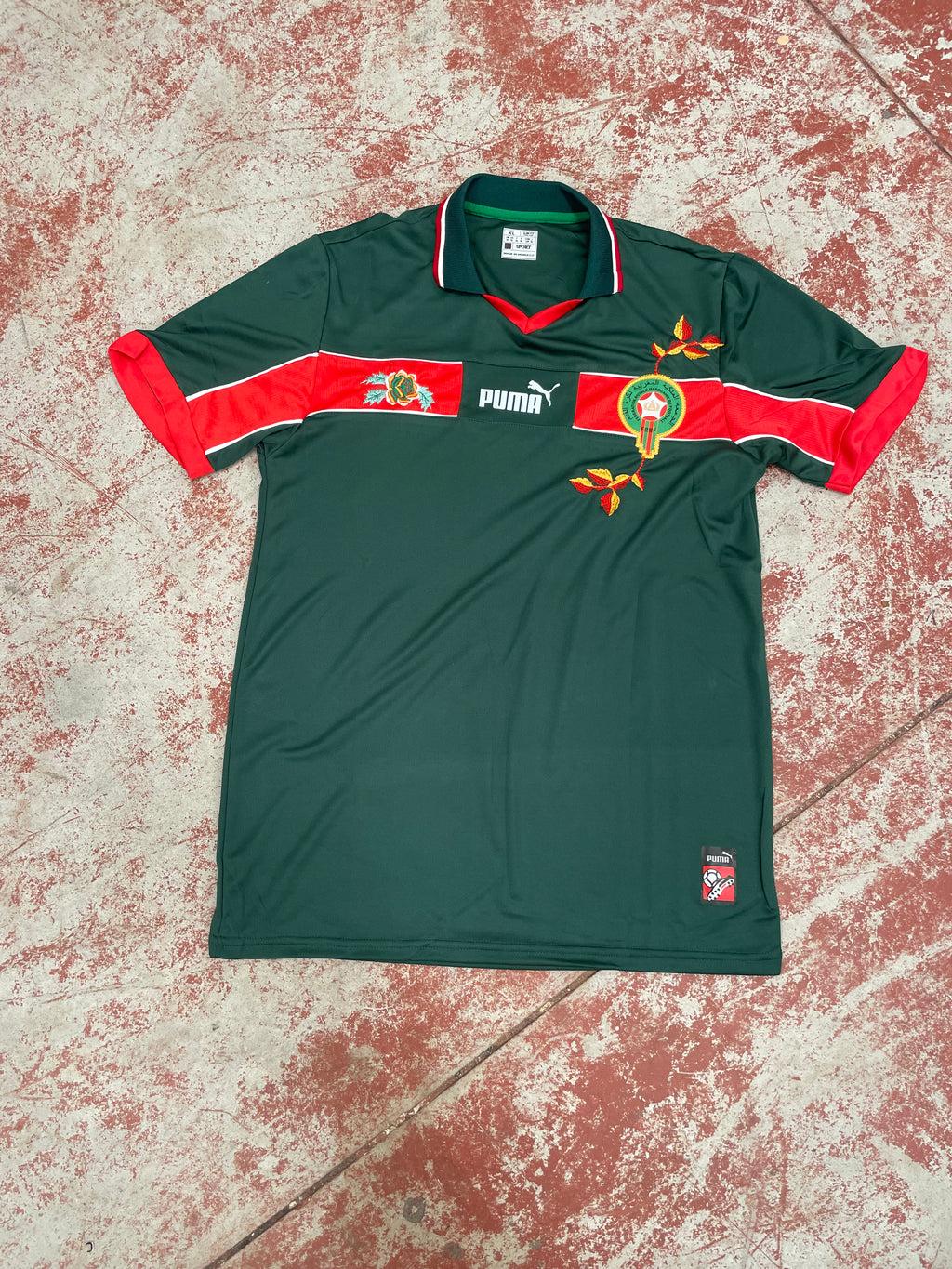 T-Shirt Maroc 1998 Brodé – Édition Limitee